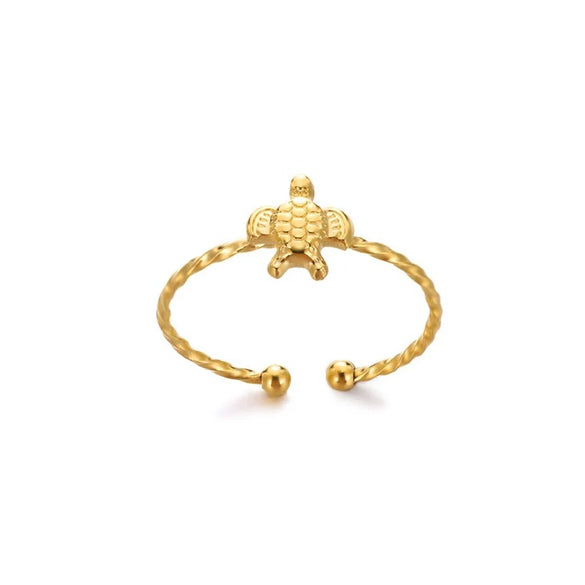 Women's Metal Ocean Beach Series Shell Starfish Ring Necklace Electroplated Jewelry