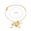 Women's Metal Ocean Beach Series Shell Starfish Ring Necklace Electroplated Jewelry