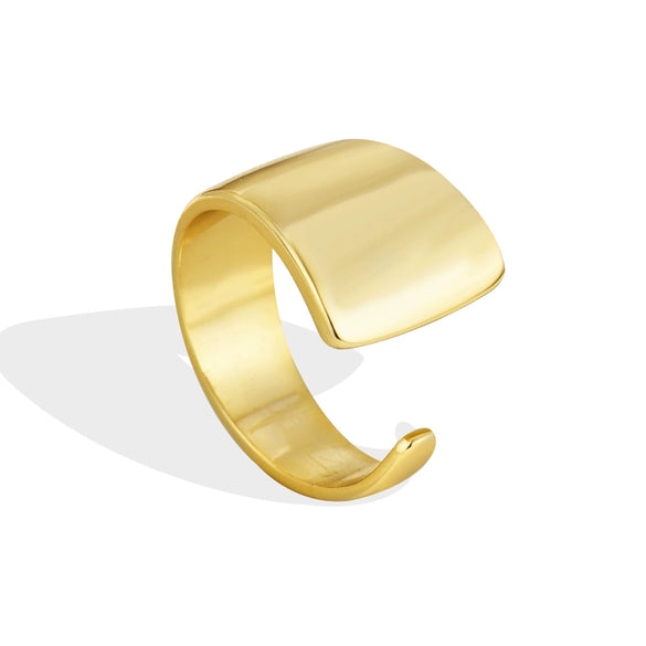 Women's Metal Open Ring Cold Simple Style Copper Gold Plated Geometric Pattern
