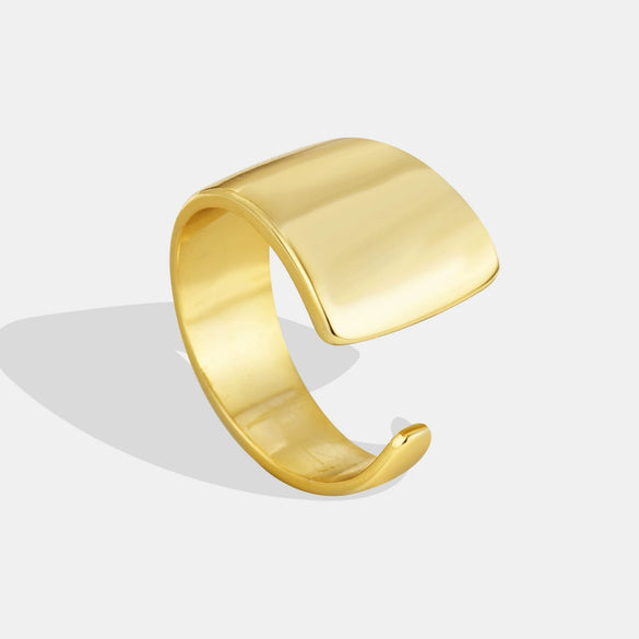 Women's Metal Open Ring Cold Simple Style Copper Gold Plated Geometric Pattern