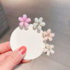 Women's Metal Plant Flower Electroplated Hair Gripper