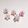 Women's Metal Plant Flower Electroplated Hair Gripper