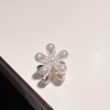 Women's Metal Plant Flower Electroplated Hair Gripper