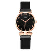 Women's Metal Quartz Watch With Round Dial Fashion Style Suction Iron Buckle
