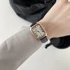 Women's Metal Rectangular Retro Roman Dial Quartz Watch Simple Elegant Leisure Style