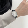 Women's Metal Rectangular Retro Roman Dial Quartz Watch Simple Elegant Leisure Style