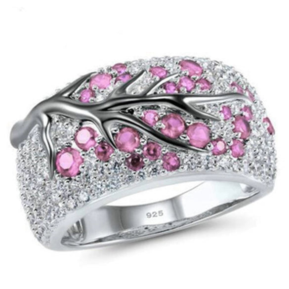 Women's Metal Ring With Geometric Pattern And Electroplating Treatment