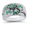 Women's Metal Ring With Geometric Pattern And Electroplating Treatment