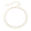 Women's Metal Simple Geometric Body Chain Jewelry Sexy Beach Style Rhinestone Waist Chain