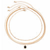 Women's Metal Snake Bone Chain Necklace With Geometric Five Leaf Clover Pendant And Electroplating Treatment
