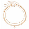 Women's Metal Snake Bone Chain Necklace With Geometric Five Leaf Clover Pendant And Electroplating Treatment