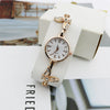 Women's Metal Stainless Steel Quartz Butterfly Round Dial Luxury Casual Diamondencrusted Bracelet Watch