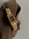 Women's Metal Steel Band Quartz Watch Medieval Style Alloy Case Ordinary Glass Mirror Printed Logo