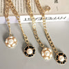 Women's Metal Waist Chain With Camellia Design Woven Style