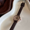 Women's Metal Watch Retro Roman Design Round