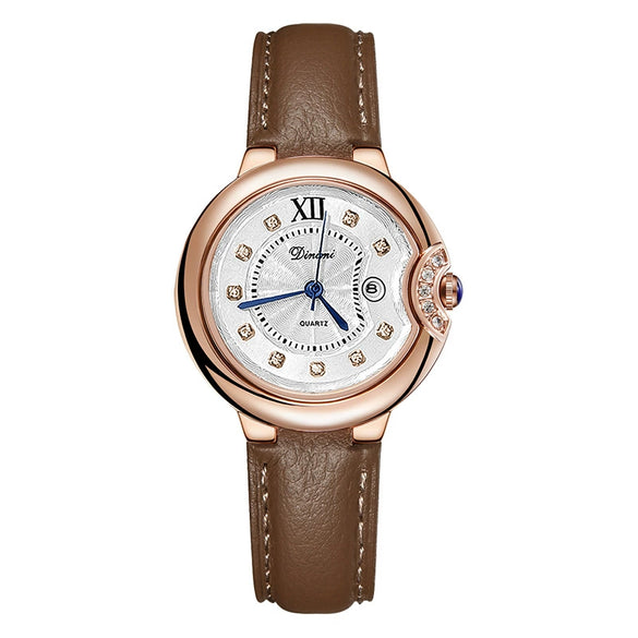 Women's Metal Watch Round Dial Leisure Style