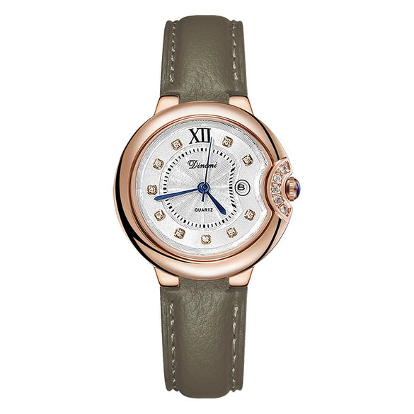Women's Metal Watch Round Dial Leisure Style