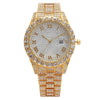 Women's Metal Watch With Roman Pattern And Fashion Style