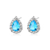 Women's Micro Inlaid Zircon Drop Earrings In Environmental Protection Copper Natural Style Dangle Earrings