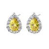 Women's Micro Inlaid Zircon Drop Earrings In Environmental Protection Copper Natural Style Dangle Earrings