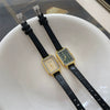Women's Middle Ancient Style Square Alloy Watch Leisure Style