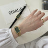 Women's Middle Ancient Style Square Alloy Watch Leisure Style
