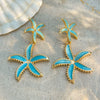 Women's Minimalist Alloy Oil Dropping Flower Geometric Earrings