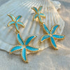 Women's Minimalist Alloy Oil Dropping Flower Geometric Earrings