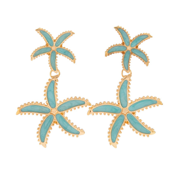Women's Minimalist Alloy Oil Dropping Flower Geometric Earrings