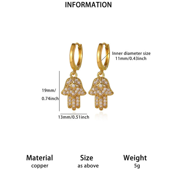 Women's Minimalist Butterfly Pendant Earrings Gold Plated Copper Drop Earrings With Simple Elegant Design For Wholesale