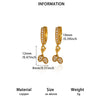 Women's Minimalist Butterfly Pendant Earrings Gold Plated Copper Drop Earrings With Simple Elegant Design For Wholesale