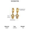 Women's Minimalist Butterfly Pendant Earrings Gold Plated Copper Drop Earrings With Simple Elegant Design For Wholesale