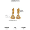 Women's Minimalist Butterfly Pendant Earrings Gold Plated Copper Drop Earrings With Simple Elegant Design For Wholesale