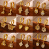 Women's Minimalist Butterfly Pendant Earrings Gold Plated Copper Drop Earrings With Simple Elegant Design For Wholesale