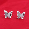 Women's Minimalist Butterfly Pendant Necklace In Electroplated Titanium Steel With O Chain Elegant Collarbone Jewelry