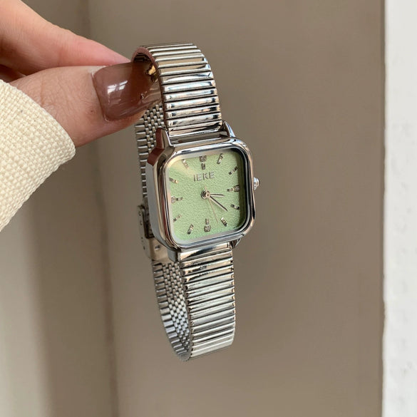 Women's Minimalist Cold Style Square Steel Band Quartz Watch