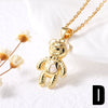 Women's Minimalist Copper Animal Zodiac Pendant Necklace With Gold Plated Electroplating