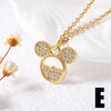 Women's Minimalist Copper Animal Zodiac Pendant Necklace With Gold Plated Electroplating