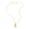 Women's Minimalist Copper Animal Zodiac Pendant Necklace With Gold Plated Electroplating