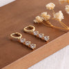 Women's Minimalist Copper Drop Earrings With Bowknot Design Electroplated Fashion Bridal Gift Jewelry
