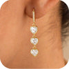 Women's Minimalist Copper Drop Earrings With Bowknot Design Electroplated Fashion Bridal Gift Jewelry