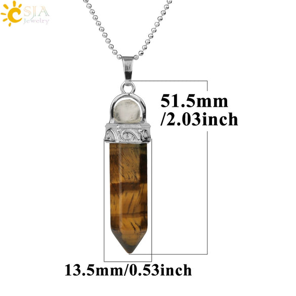 Women's Minimalist Crystal Bullet Pendant Necklace With Ball Chain Fashion Jewelry Accessory