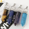 Women's Minimalist Crystal Bullet Pendant Necklace With Ball Chain Fashion Jewelry Accessory