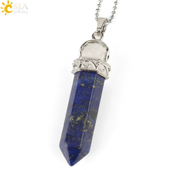 Women's Minimalist Crystal Bullet Pendant Necklace With Ball Chain Fashion Jewelry Accessory