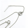 Women's Minimalist Doublelayer Doublering Geometric Round Alloy Necklace With Adjustable Chain And Polished Electroplated Finish