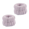 Women's Minimalist Fabric Headband And Wrist Band Set With Bow Tie Design