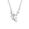 Women's Minimalist Fantasy Planet Necklace 925 Sterling Silver With Cross Chain And Electroplating