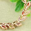 Women's Minimalist Floral Brass Zircon Crystal Bracelet Electroplated All Match High End Fashion Jewelry