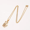 Women's Minimalist Fox Pendant Necklace Stainless Steel Hollow Animal Design With Electroplated Finish And Ochain