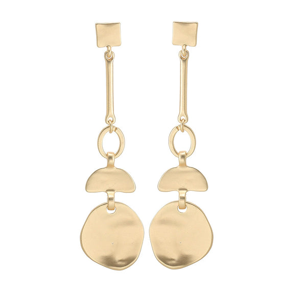 Women's Minimalist Geometric Alloy Long Statement Earrings Fashion Jewelry Ear Pins